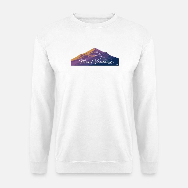 Lebendige Berglandschaft Illustration - Unisex Pullover - Weiß