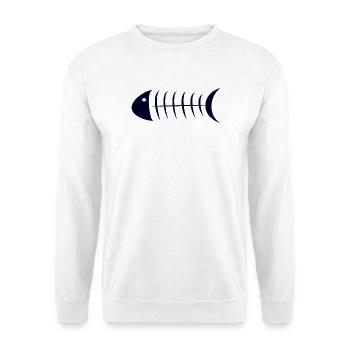 SARDINE. FISH. APRIL FOOL. EASTER. SEA - Unisex Sweatshirt - white - Front