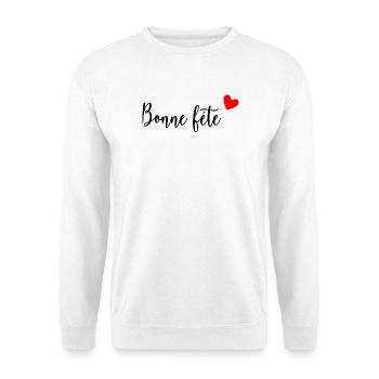 HAPPY BIRTHDAY. HEART. HAPPY MOTHER'S DAY. MOM - Unisex Sweatshirt - white - Front