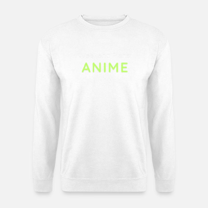 Anime Weekend Plans Graphic Design - Unisex Sweatshirt - white