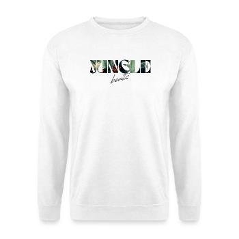 Jungle Beats Tropical Lettering - Unisex Sweatshirt - white - Front