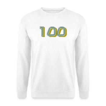 100. 100 ANS. 100e ANNIVERSAIRE. ANNIVERSAIRE 100  - Sweat-shirt Unisexe - blanc - Devant