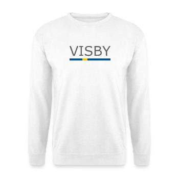 Sweden Flag - Visby - Sverige - Schweden - Unisex Pullover - Weiß - Vorne