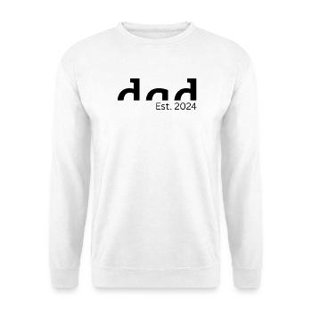 Fondation de papa en 2024 - Cadeau pour les futurs pères - Sweat-shirt Unisexe - blanc - Devant