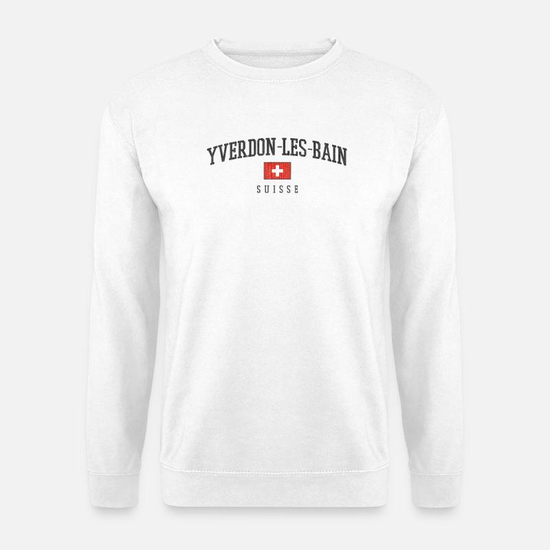 Yverdon-les-Bains Schweizer Flair - Unisex Pullover - Weiß