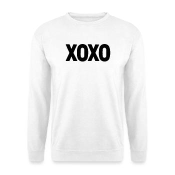 Niedliches Dackel XOXO Hundeliebesdesign - Unisex Pullover - Weiß - Vorne
