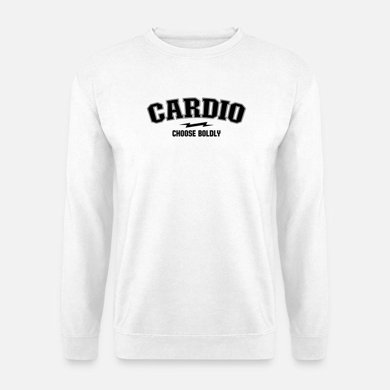 Varsity Arch - Cardio Dept - Unisex Sweatshirt - white