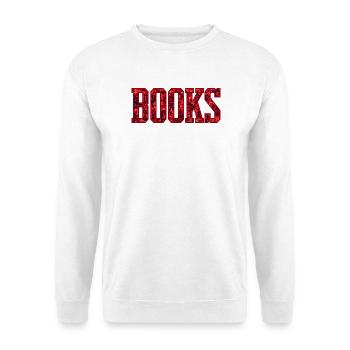 Red Flower Letters Book - Unisex Sweatshirt - white - Front