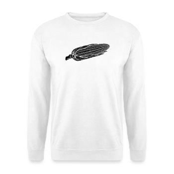Corn on Cob Silhouette - Unisex Sweatshirt - white - Front