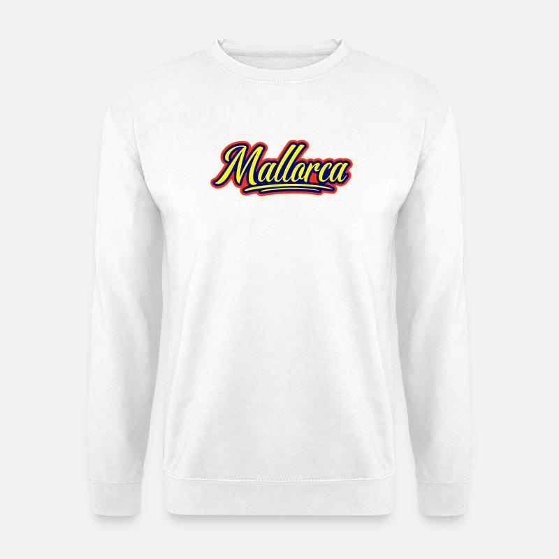 Mallorca Schrift - Unisex Pullover - Weiß