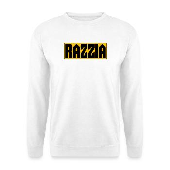 RAZZIA Typo Contrast Yellow Black - Unisex Sweatshirt - white - Front