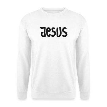 Jesus Hand Lettering TShirt - Unisex Sweatshirt - white - Front