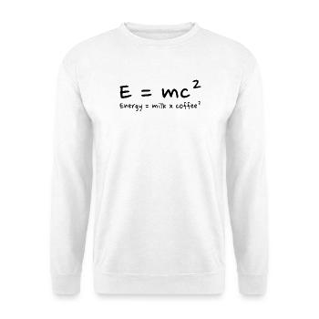 Kaffeeliebhaber Wissenschaftlicher Humor - Unisex Pullover - Weiß - Vorne