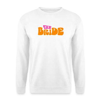 The Bride JGA - Unisex Pullover - Weiß - Vorne - Alina (178cm) & Michal (187cm)