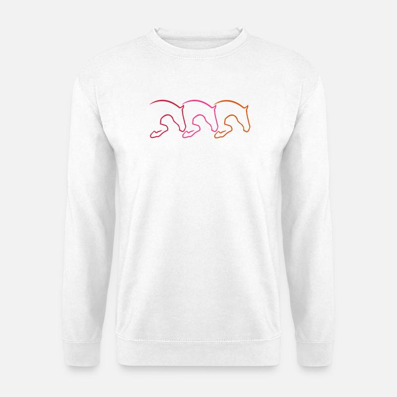 Springpferd - Unisex Pullover - Weiß
