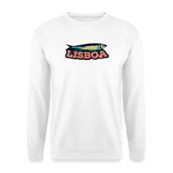 Lisbon Portugal, Lisbon festivals, sardines - Unisex Sweatshirt - white - Front