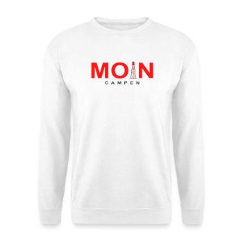 Moin Leuchtturm Campen, Nordsee, Deutschland - Unisex Pullover - Weiß - Vorne
