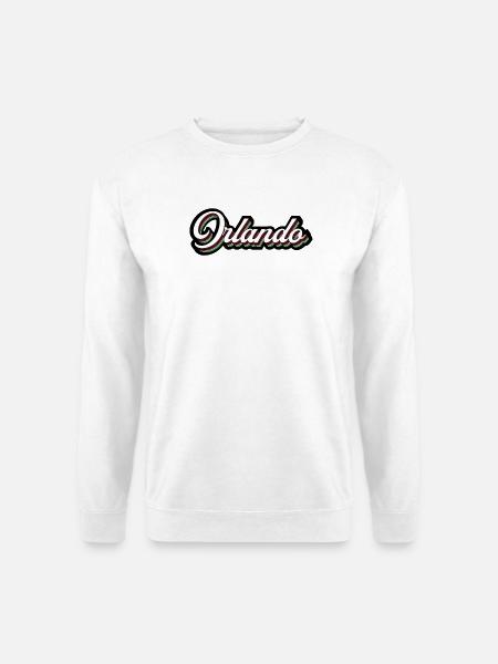 Orlando Rainbow Script - Unisex Sweatshirt - white