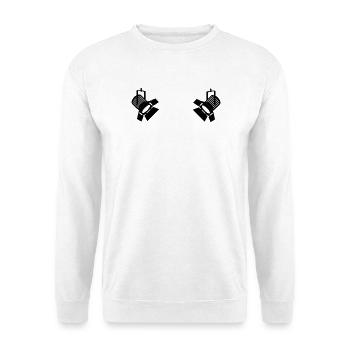 Lighting spot lamps - Unisex Sweatshirt - white - Front