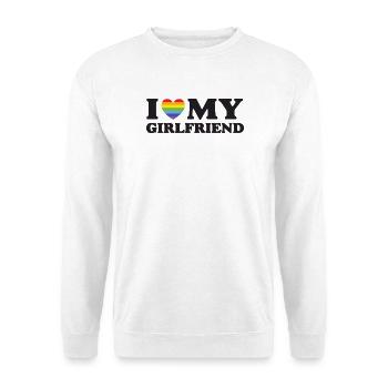 J’aime ma copine - LGBTQ - Sweat-shirt Unisexe - blanc - Devant