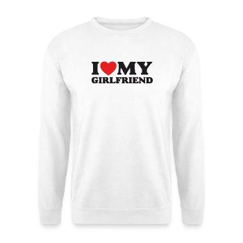 I Love My Girlfriend - Unisex Sweatshirt - white - Front