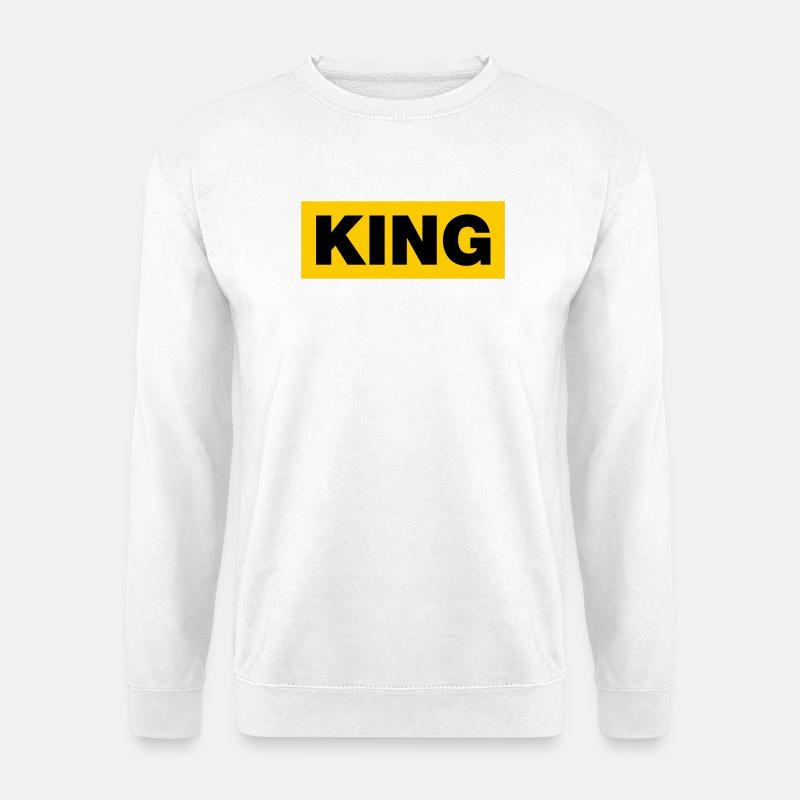 King / 2 Colours - Unisex Sweatshirt - white