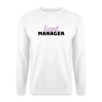 Tshirt for Event Manager - Unisex Sweatshirt - white - Front