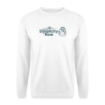 Embrace Simplicity of Now - Unisex Sweatshirt - white - Front