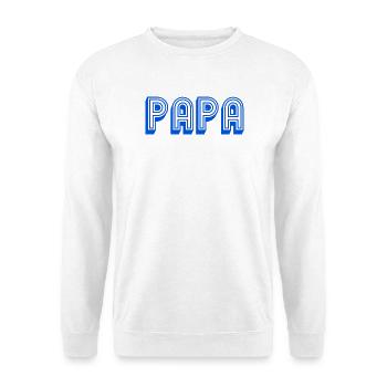 FROHER VATERTAG. PAPA. VATERTAG - Unisex Pullover - Weiß - Vorne