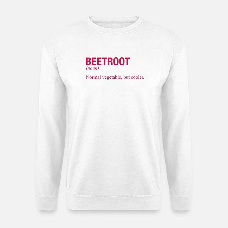 BEETROOT Rote Bete - Unisex Sweatshirt - white