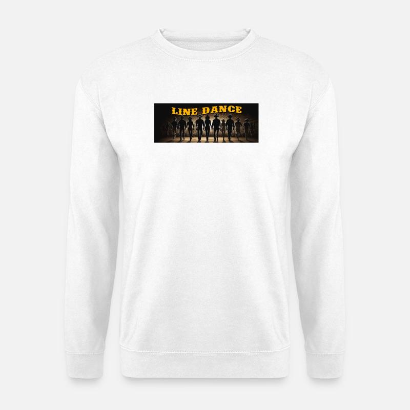 Line dance group dancing - Unisex Sweatshirt - white