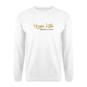 Neues Jahr Neues Glück  - Unisex Pullover - Weiß - Vorne