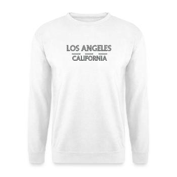 Los Angeles California Linien - Unisex Pullover - Weiß - Vorne