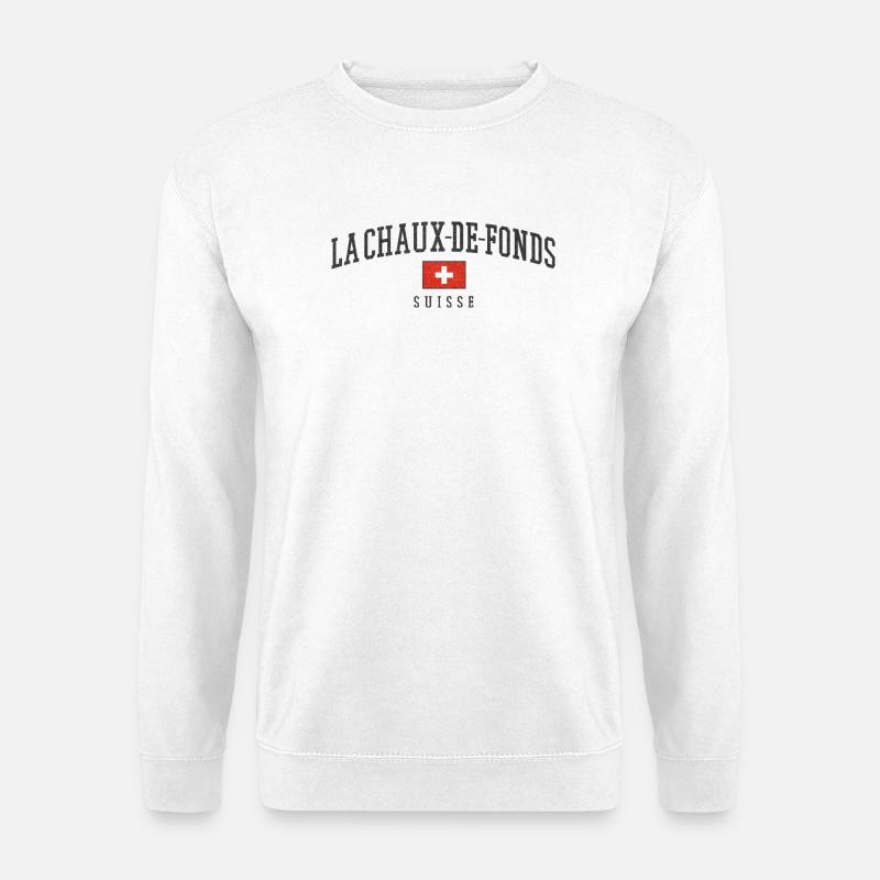 La Chaux-de-Fonds Swiss Emblem - Unisex Pullover - Weiß
