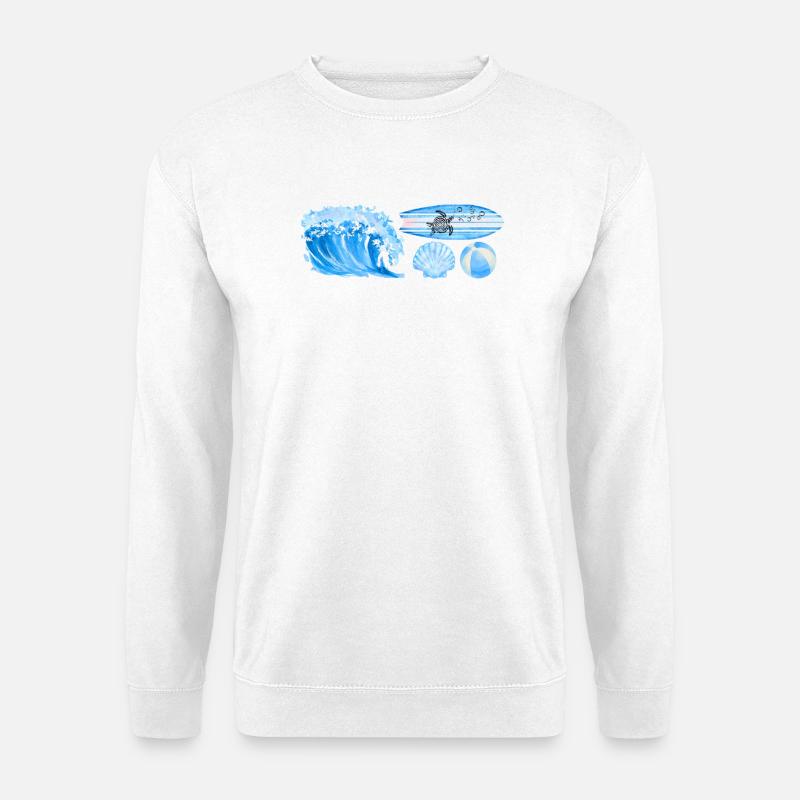 ocean vibe - Unisex Pullover - Weiß
