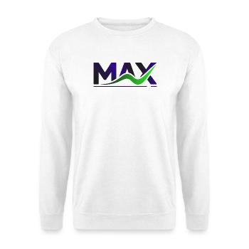 MAX Wave Gradient Logo Tee - Unisex Sweatshirt - white - Front