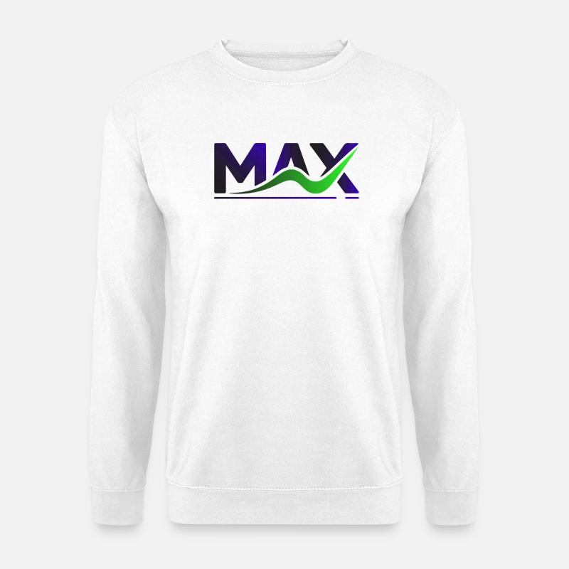 MAX Wave Gradient Logo Tee - Unisex Sweatshirt - white