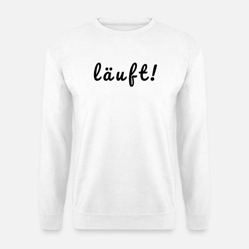 läuft! - Unisex Pullover - Weiß