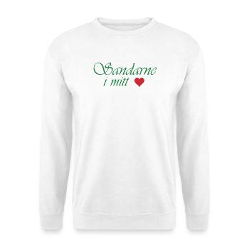 Der Sand in meinem Herzen - Unisex Pullover - Weiß - Vorne