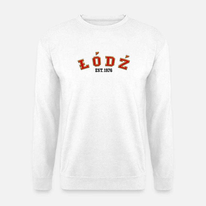 Łódź gegründet 1976 - Unisex Pullover - Weiß