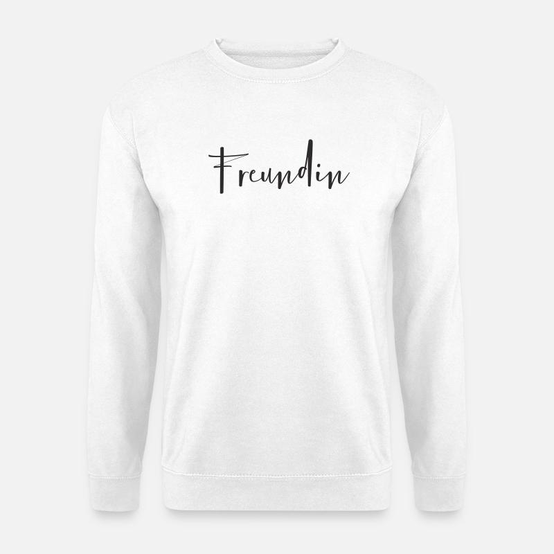 Girlfriend – Loving Text Design - Unisex Sweatshirt - white