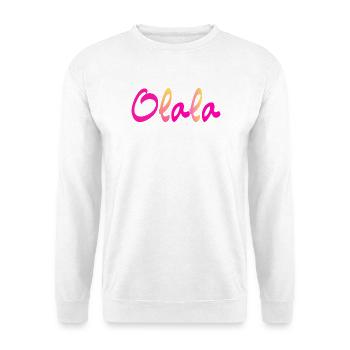 Olala - Sweat-shirt Unisexe - blanc - Devant