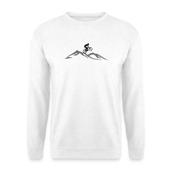 Cycling Mountain Bike Cycling Mountains - Unisex Sweatshirt - white - Front