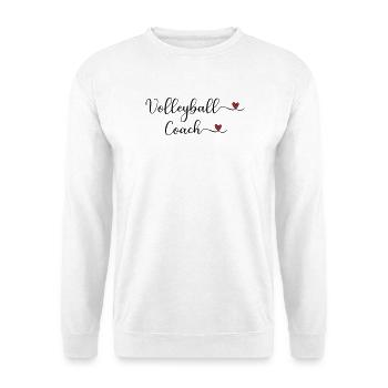 Volleyball-Trainer - Unisex Pullover - Weiß - Vorne