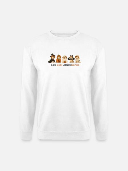 Beagle Halloween-Crew - Unisex Pullover - Weiß
