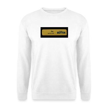 Salted Butter Squishie - Unisex Pullover - Weiß - Vorne - Alina (178cm) & Michal (187cm)