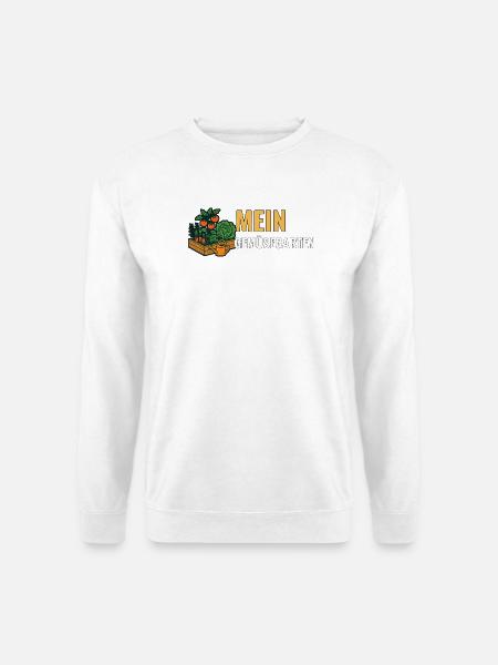 Gemüsegarten Geschenk für Gartenfreunde. - Unisex Pullover - Weiß