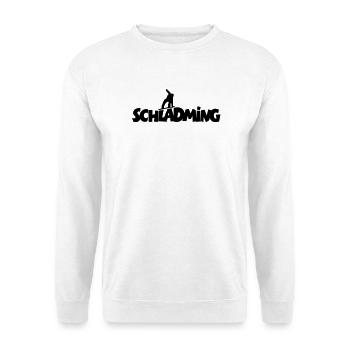 Schladming Snowboard Snowboarder - Unisex Pullover - Weiß - Vorne