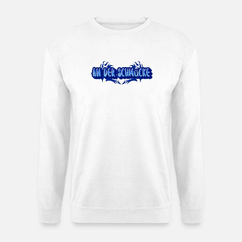 Aufdruck An der Schmücke - Unisex Pullover - Weiß