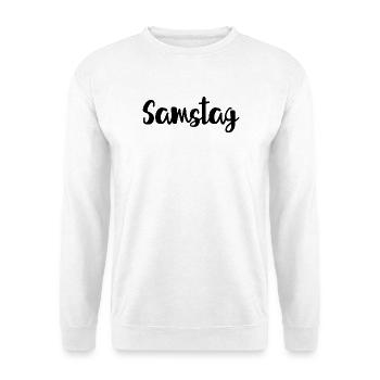 Samstag Wochenende Wochentag Woche - Unisex Pullover - Weiß - Vorne